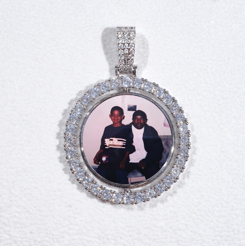 3D Spinning 2-Faced Custom Picture Pendant