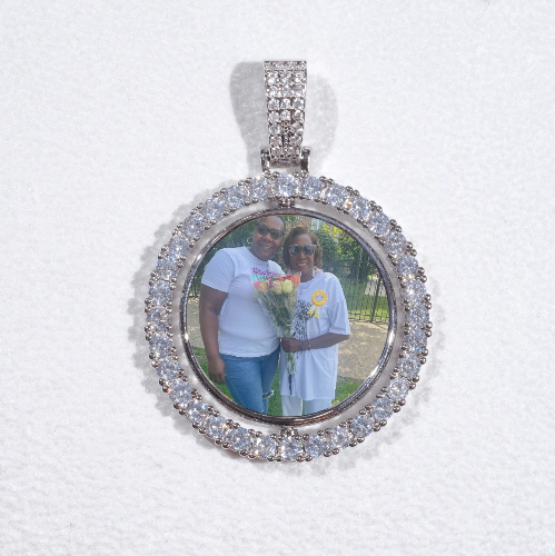 3D Spinning 2-Faced Custom Picture Pendant