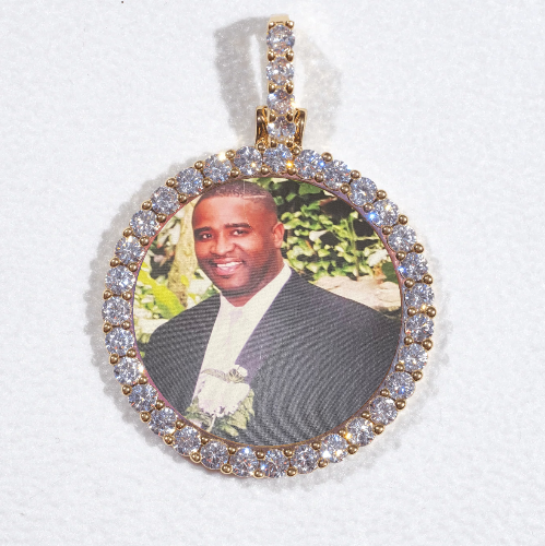 3D CIRCLE CUSTOM PICTURE PENDANT SMALL SIZE