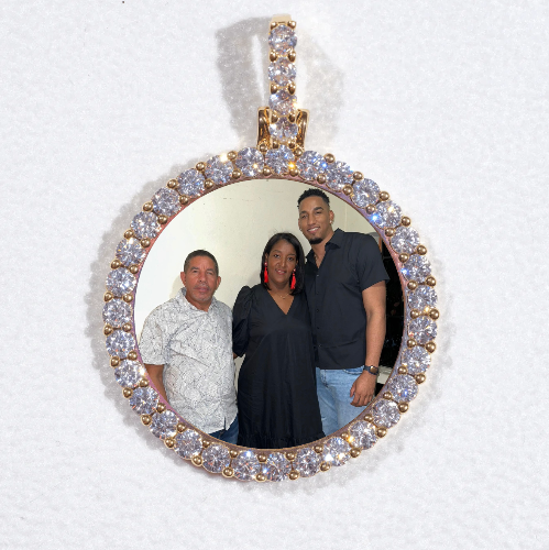 3D CIRCLE CUSTOM PICTURE PENDANT SMALL SIZE