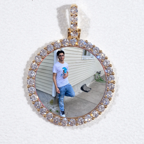 3D CIRCLE CUSTOM PICTURE PENDANT SMALL SIZE