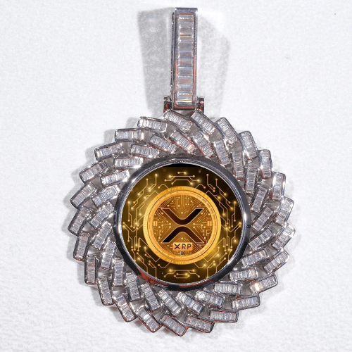 Large 3D Baguette Custom Picture Pendant