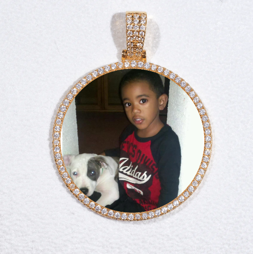 MEDIUM 3D CIRCLE CUSTOM PICTURE PENDANT
