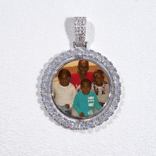 3D Spinning 2-Faced Custom Picture Pendant