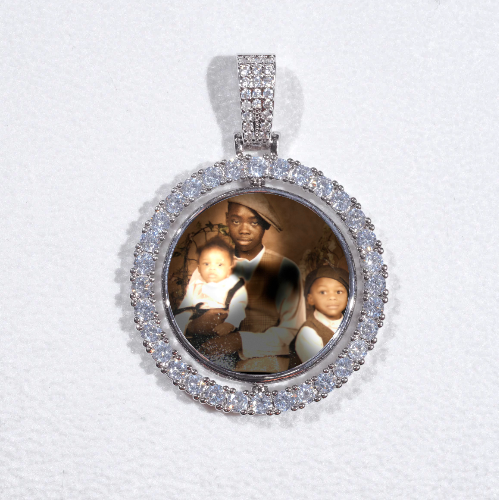3D Spinning 2-Faced Custom Picture Pendant