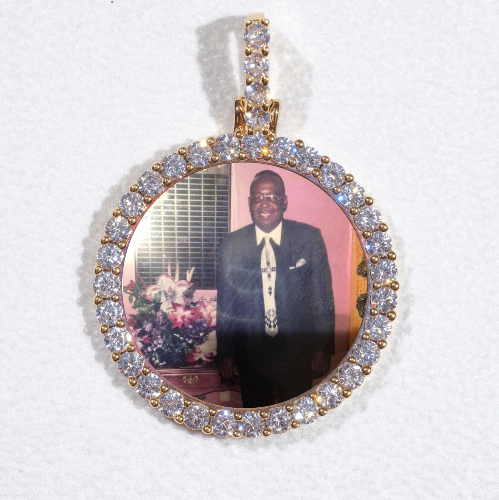 3D CIRCLE CUSTOM PICTURE PENDANT SMALL SIZE