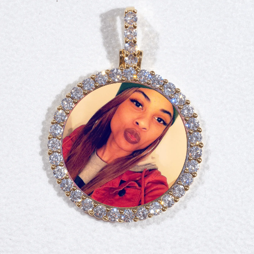 3D CIRCLE CUSTOM PICTURE PENDANT SMALL SIZE