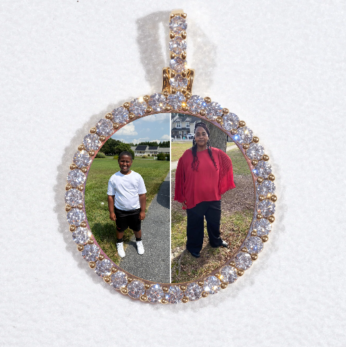 3D CIRCLE CUSTOM PICTURE PENDANT SMALL SIZE