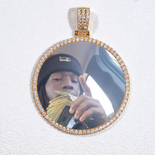 MEDIUM 3D CIRCLE CUSTOM PICTURE PENDANT