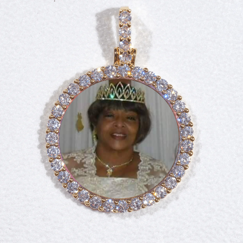 3D CIRCLE CUSTOM PICTURE PENDANT SMALL SIZE