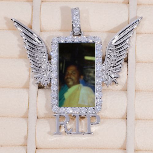 RIP WING 3D CUSTOM PICTURE PENDANT