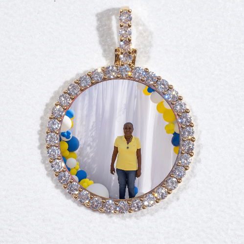 3D CIRCLE CUSTOM PICTURE PENDANT SMALL SIZE