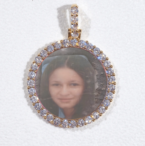 3D CIRCLE CUSTOM PICTURE PENDANT SMALL SIZE