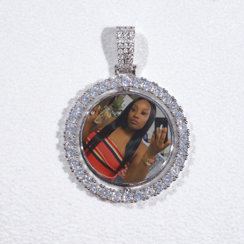 3D Spinning 2-Faced Custom Picture Pendant