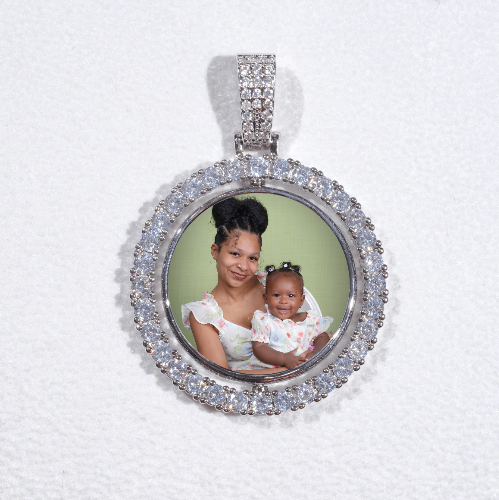 3D Spinning 2-Faced Custom Picture Pendant