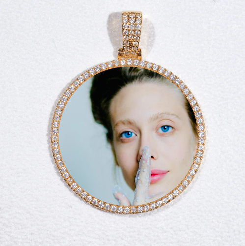 MEDIUM 3D CIRCLE CUSTOM PICTURE PENDANT