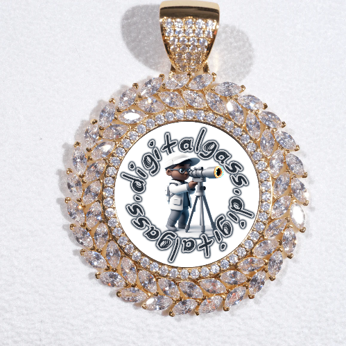 Large 3D Wheat Ear Custom Picture Pendant