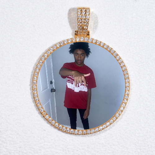 MEDIUM 3D CIRCLE CUSTOM PICTURE PENDANT