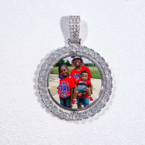 3D Spinning 2-Faced Custom Picture Pendant