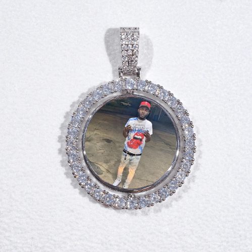 3D Spinning 2-Faced Custom Picture Pendant