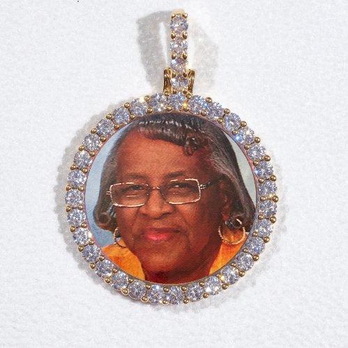 3D CIRCLE CUSTOM PICTURE PENDANT SMALL SIZE