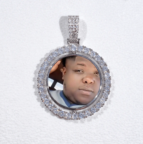 3D Spinning 2-Faced Custom Picture Pendant