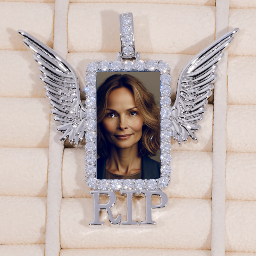 RIP WING 3D CUSTOM PICTURE PENDANT