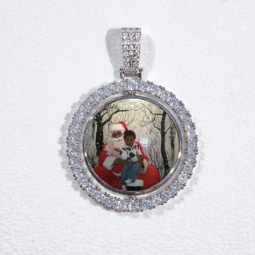 3D Spinning 2-Faced Custom Picture Pendant