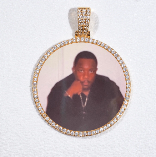 MEDIUM 3D CIRCLE CUSTOM PICTURE PENDANT