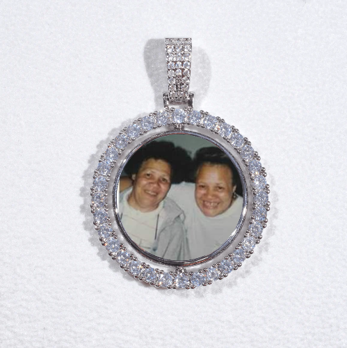 3D Spinning 2-Faced Custom Picture Pendant