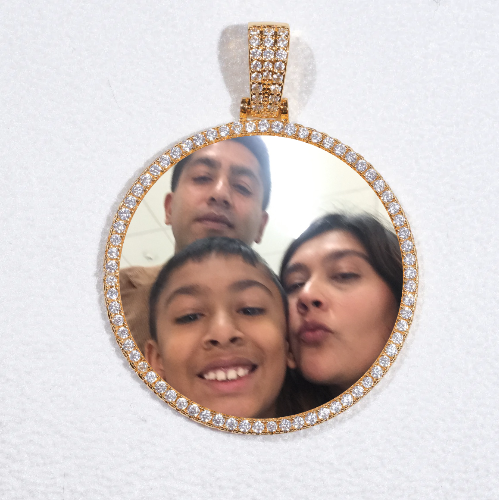 MEDIUM 3D CIRCLE CUSTOM PICTURE PENDANT