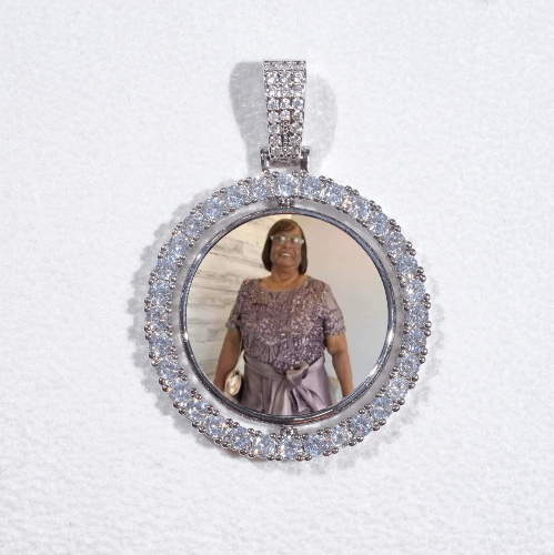 3D Spinning 2-Faced Custom Picture Pendant