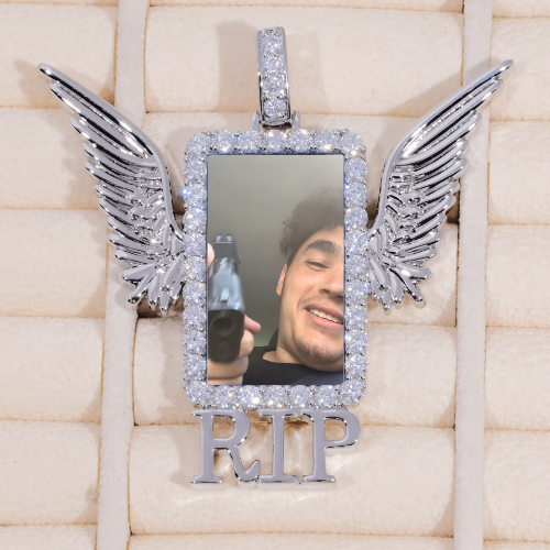 RIP WING 3D CUSTOM PICTURE PENDANT