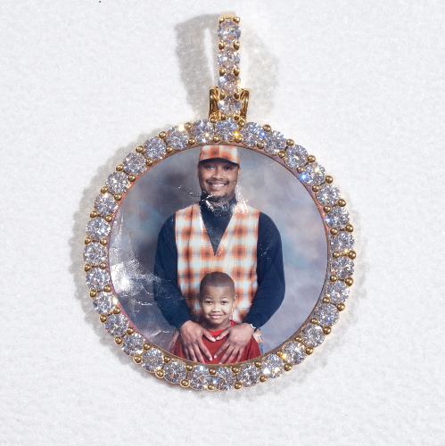 3D CIRCLE CUSTOM PICTURE PENDANT SMALL SIZE