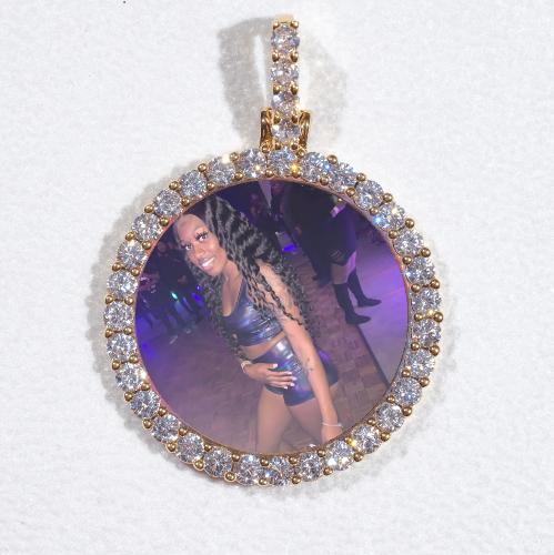 3D CIRCLE CUSTOM PICTURE PENDANT SMALL SIZE