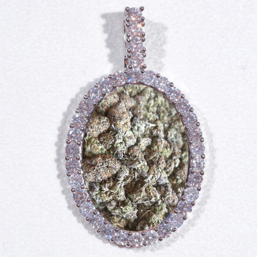 Large 3D Oval Custom Picture Pendant