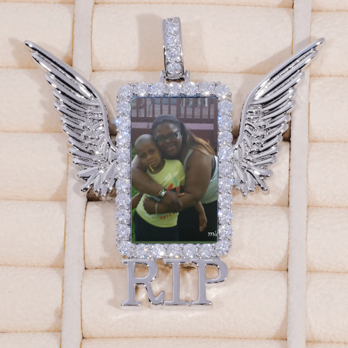 RIP WING 3D CUSTOM PICTURE PENDANT