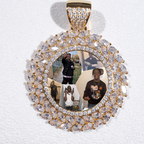 Large 3D Wheat Ear Custom Picture Pendant