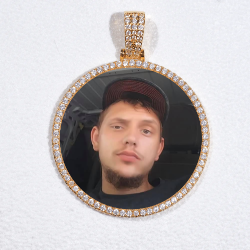 MEDIUM 3D CIRCLE CUSTOM PICTURE PENDANT