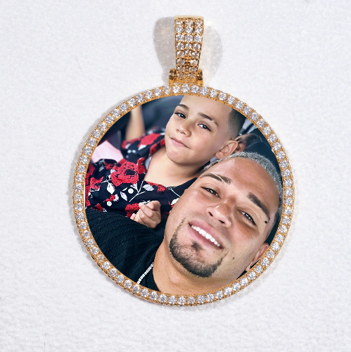 MEDIUM 3D CIRCLE CUSTOM PICTURE PENDANT