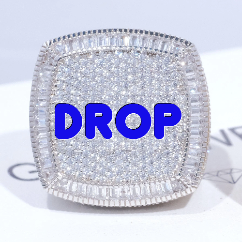 CUSTOM LETTER 3D ICED RING
