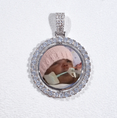 3D Spinning 2-Faced Custom Picture Pendant