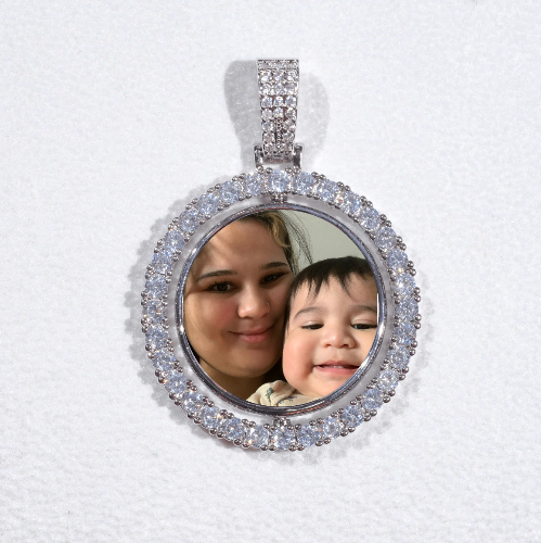 3D Spinning 2-Faced Custom Picture Pendant