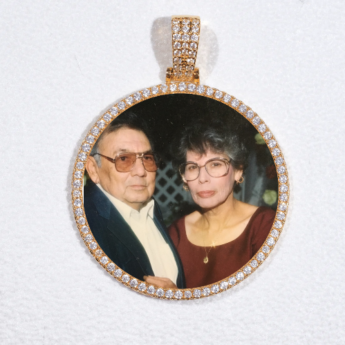 MEDIUM 3D CIRCLE CUSTOM PICTURE PENDANT