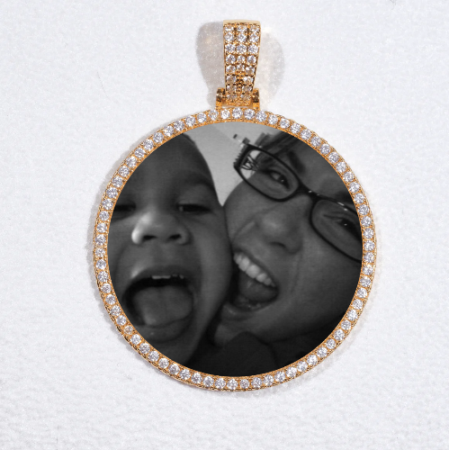 MEDIUM 3D CIRCLE CUSTOM PICTURE PENDANT