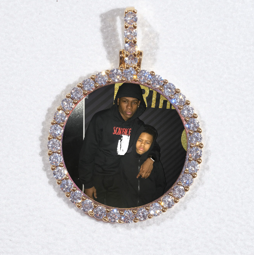 3D CIRCLE CUSTOM PICTURE PENDANT SMALL SIZE