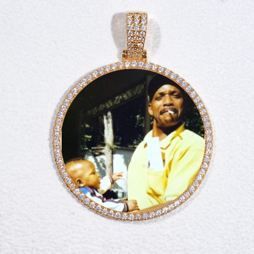 MEDIUM 3D CIRCLE CUSTOM PICTURE PENDANT
