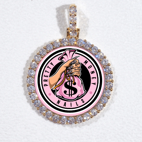 3D CIRCLE CUSTOM PICTURE PENDANT SMALL SIZE