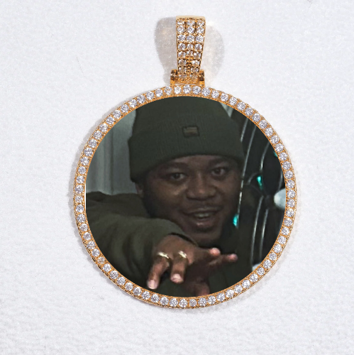 MEDIUM 3D CIRCLE CUSTOM PICTURE PENDANT