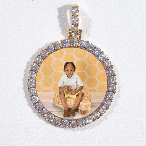 3D CIRCLE CUSTOM PICTURE PENDANT SMALL SIZE